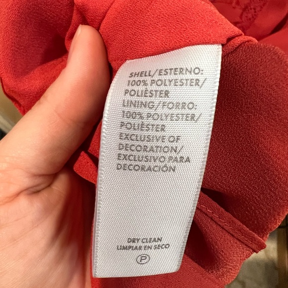 REBECCA MINKOFF | Ariel Tiered Ruffle Hem Red Dress - Picture 4 of 4